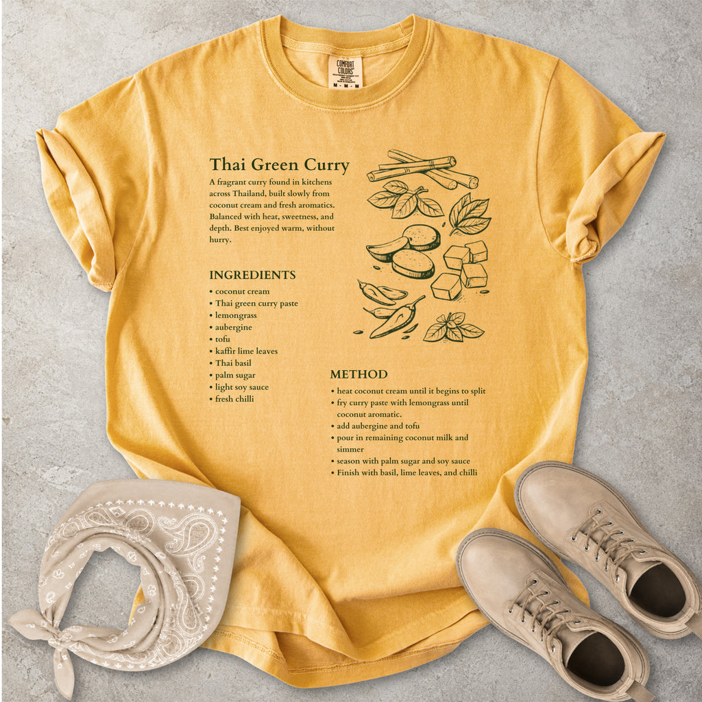 Thai Green Curry Recipe Graphic T-Shirt