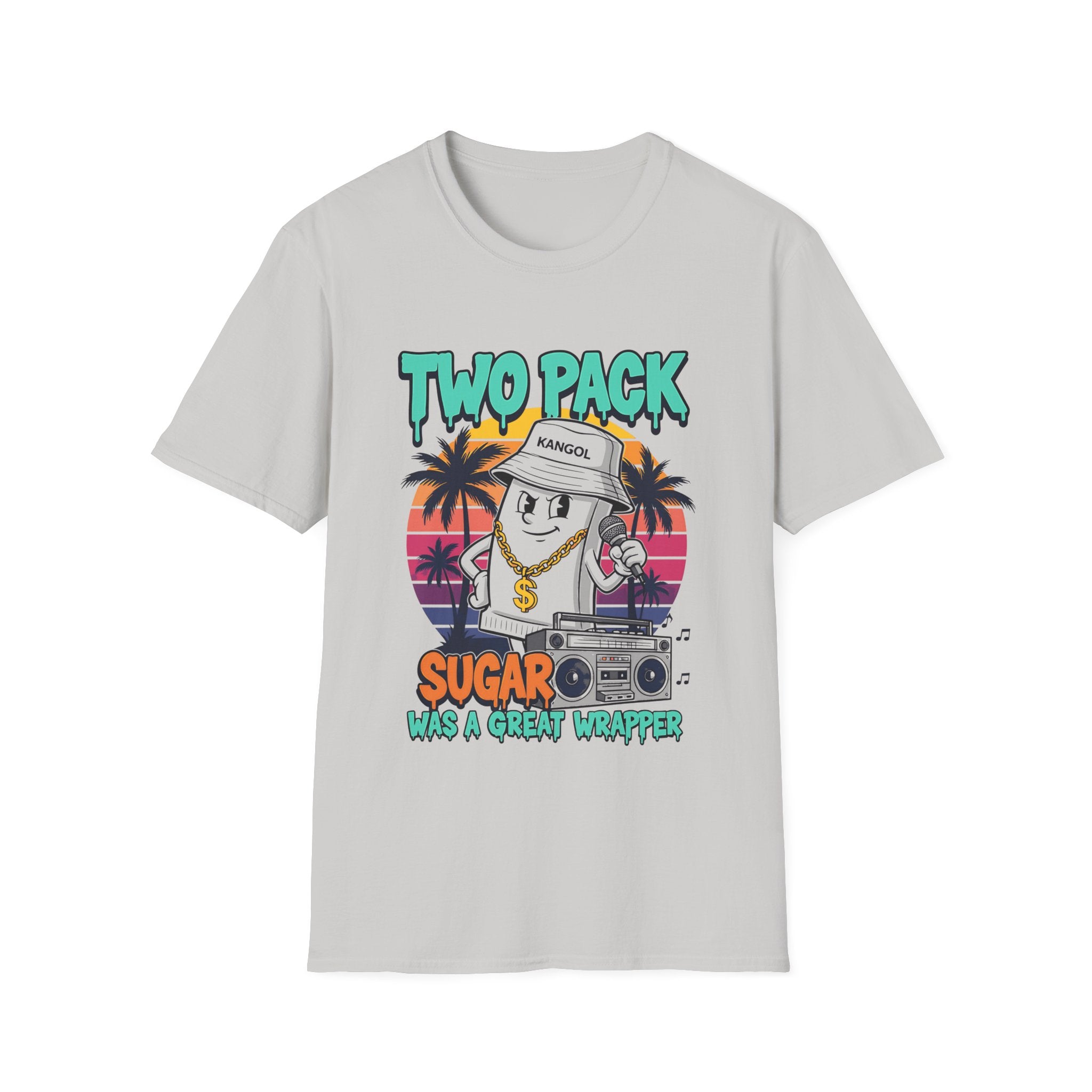 Two Pack Sugar Rap Parody Tee | Retro Candy Hip Hop Streetwear Shirt
Grey
