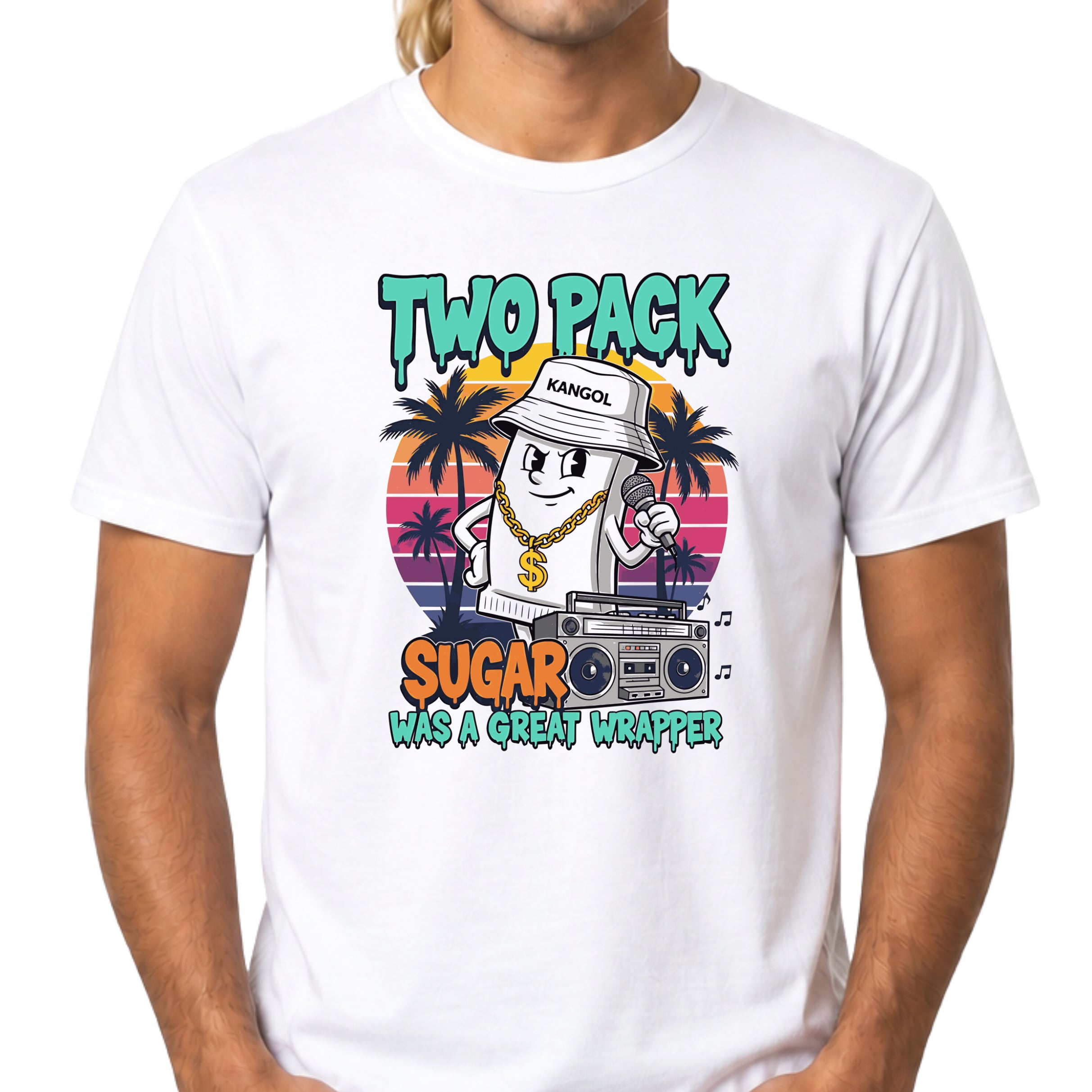 Two Pack Sugar Rap Parody Tee | Retro Candy Hip Hop Streetwear Shirt
