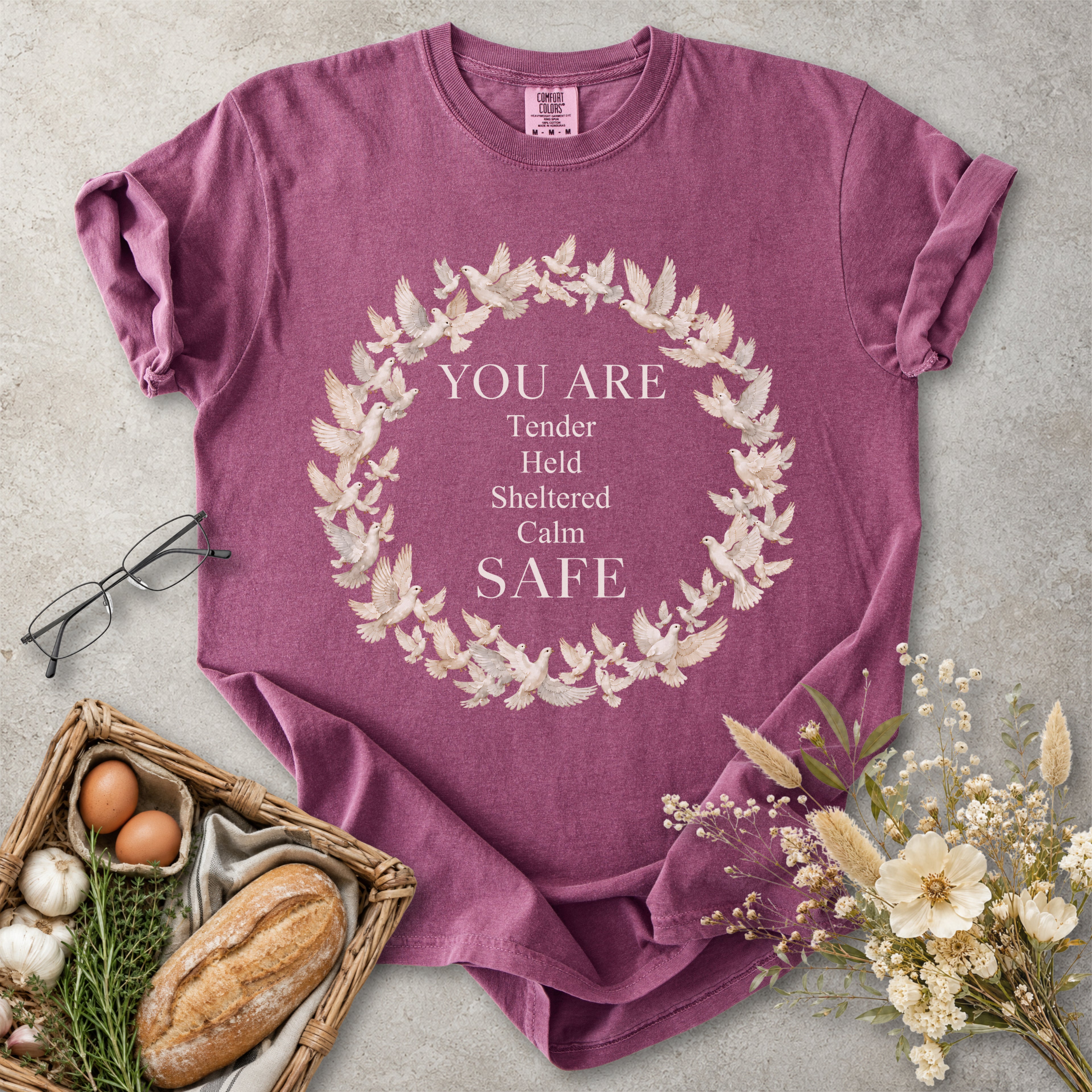 You Are Safe Christian Dove Faith T-Shirt
