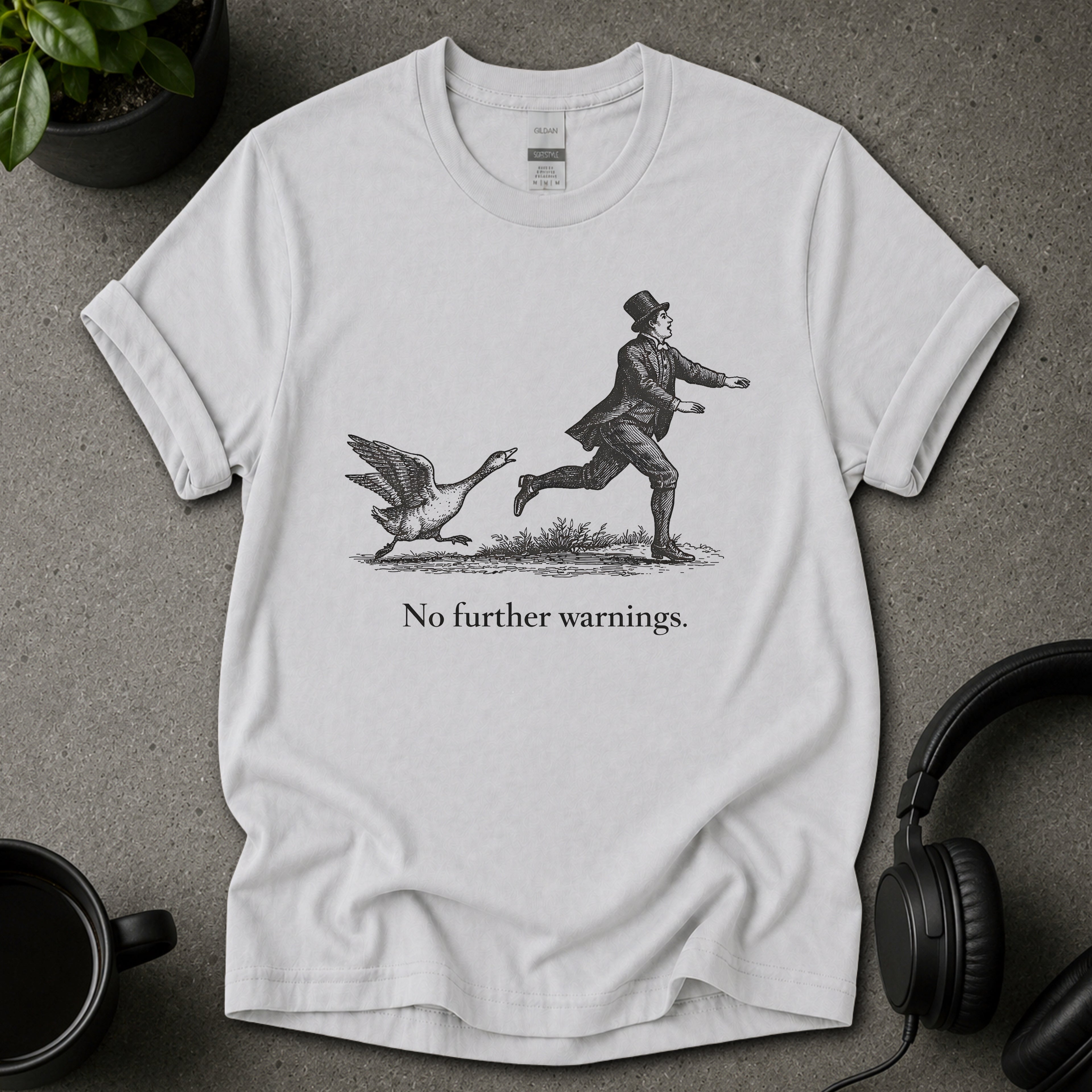 No Further Warnings Funny Graphic T-Shirt