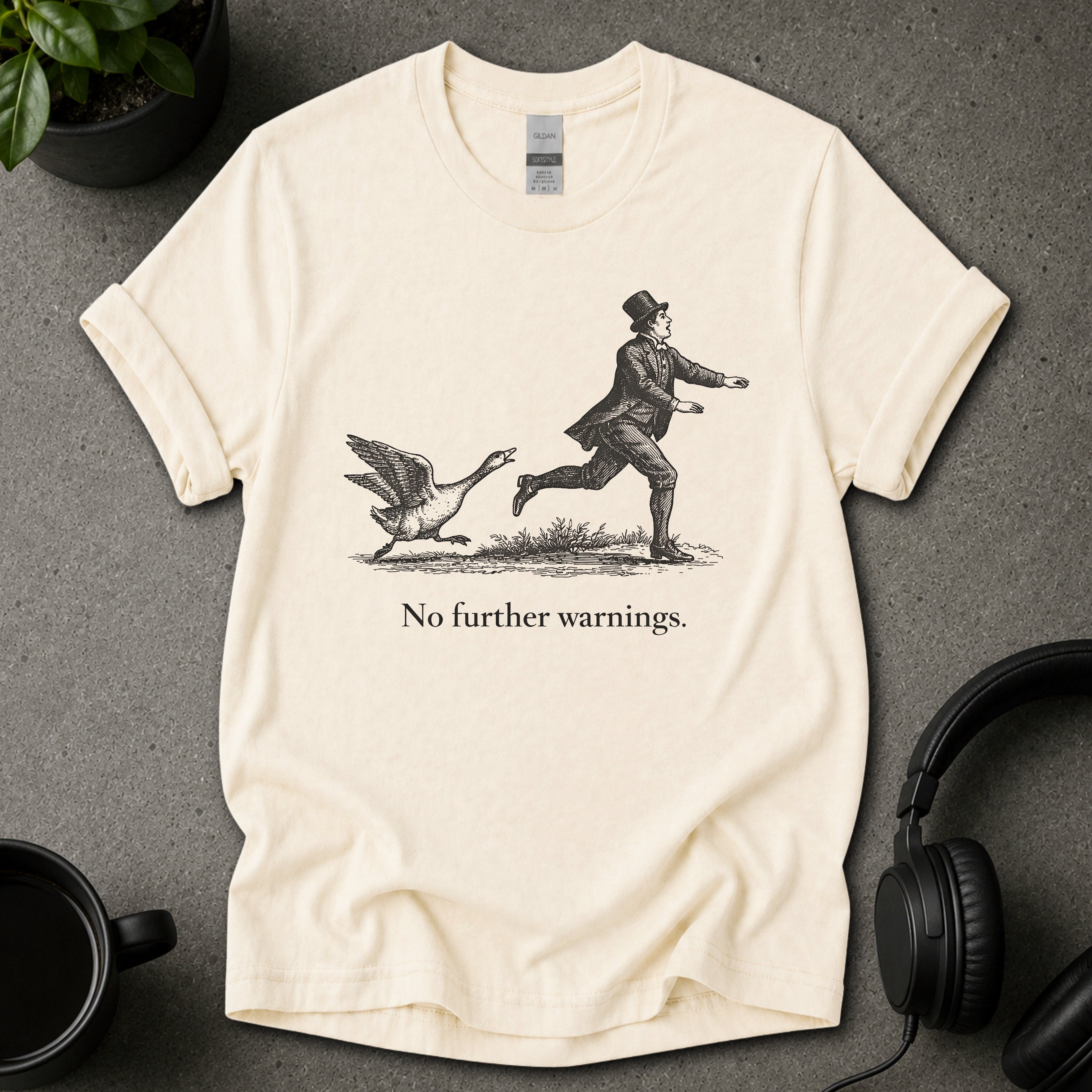 No Further Warnings Funny Graphic T-Shirt