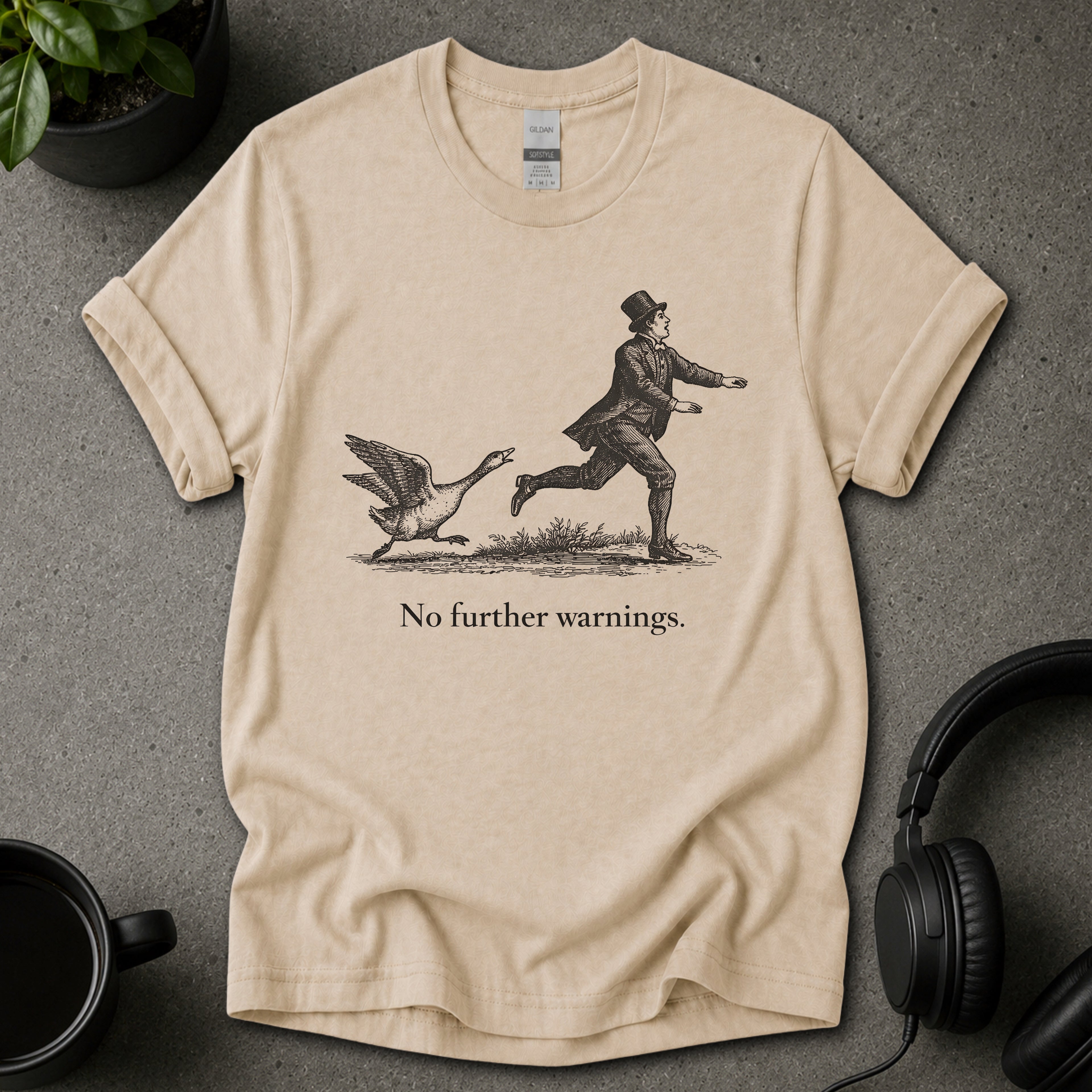 No Further Warnings Funny Graphic T-Shirt