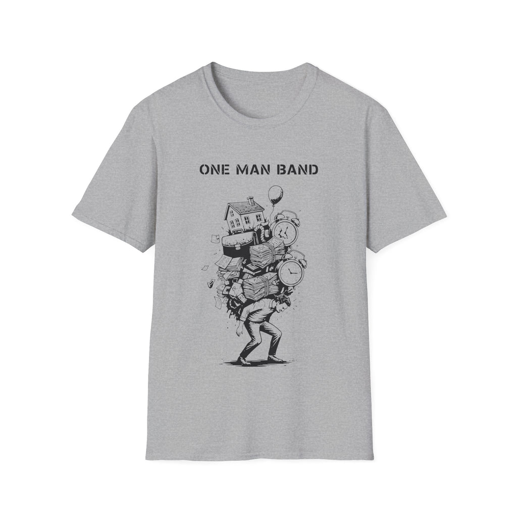 One man Band Work street related tee in grey