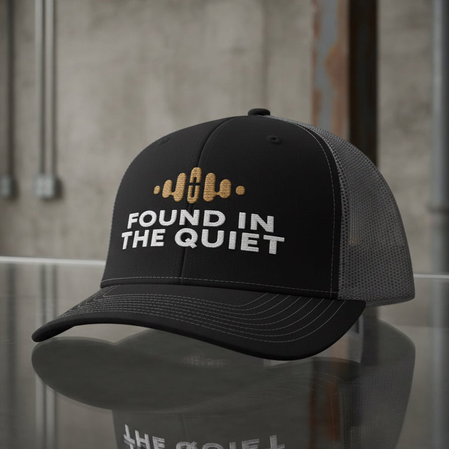 Quiet Soundwave Trucker Cap in Black / Charcoal — found in the quiet, soundwave, Richardson 112 christian trucker cap