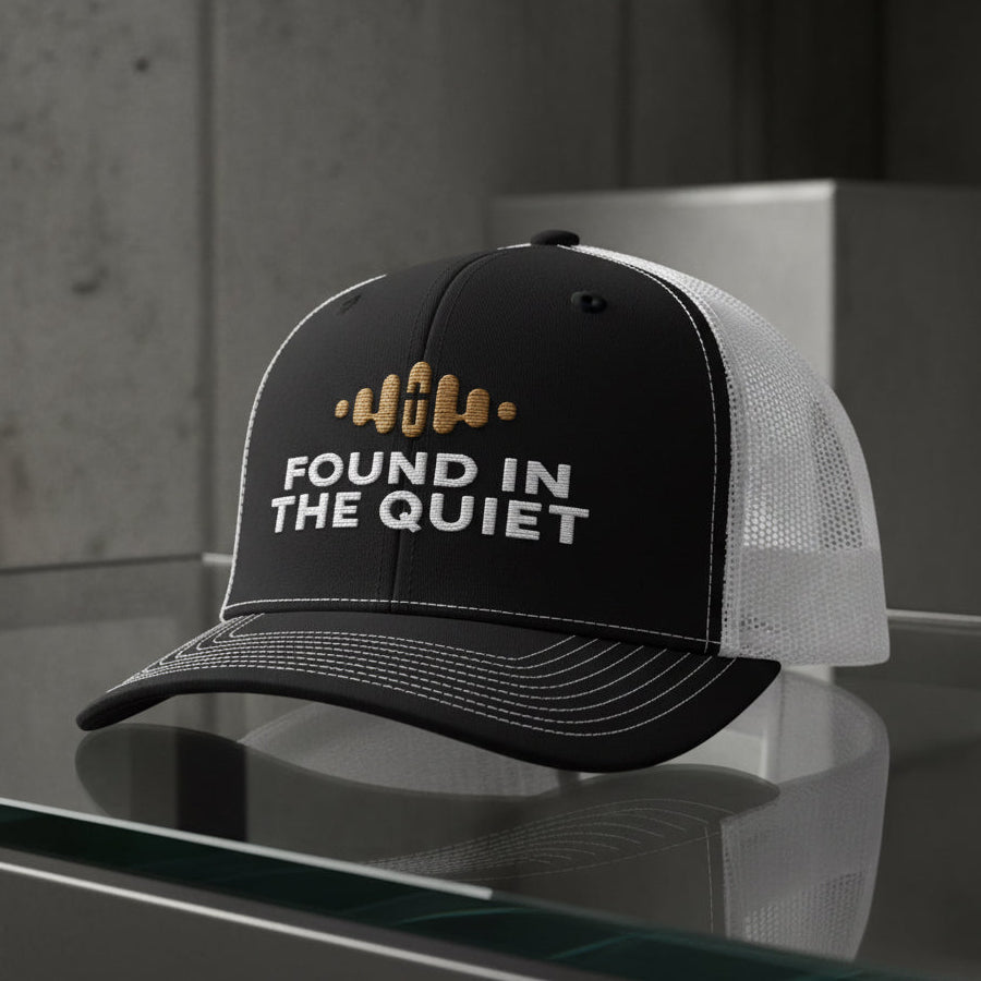 Quiet Soundwave Trucker Cap in Black / White — found in the quiet, soundwave, Richardson 112 christian trucker cap
